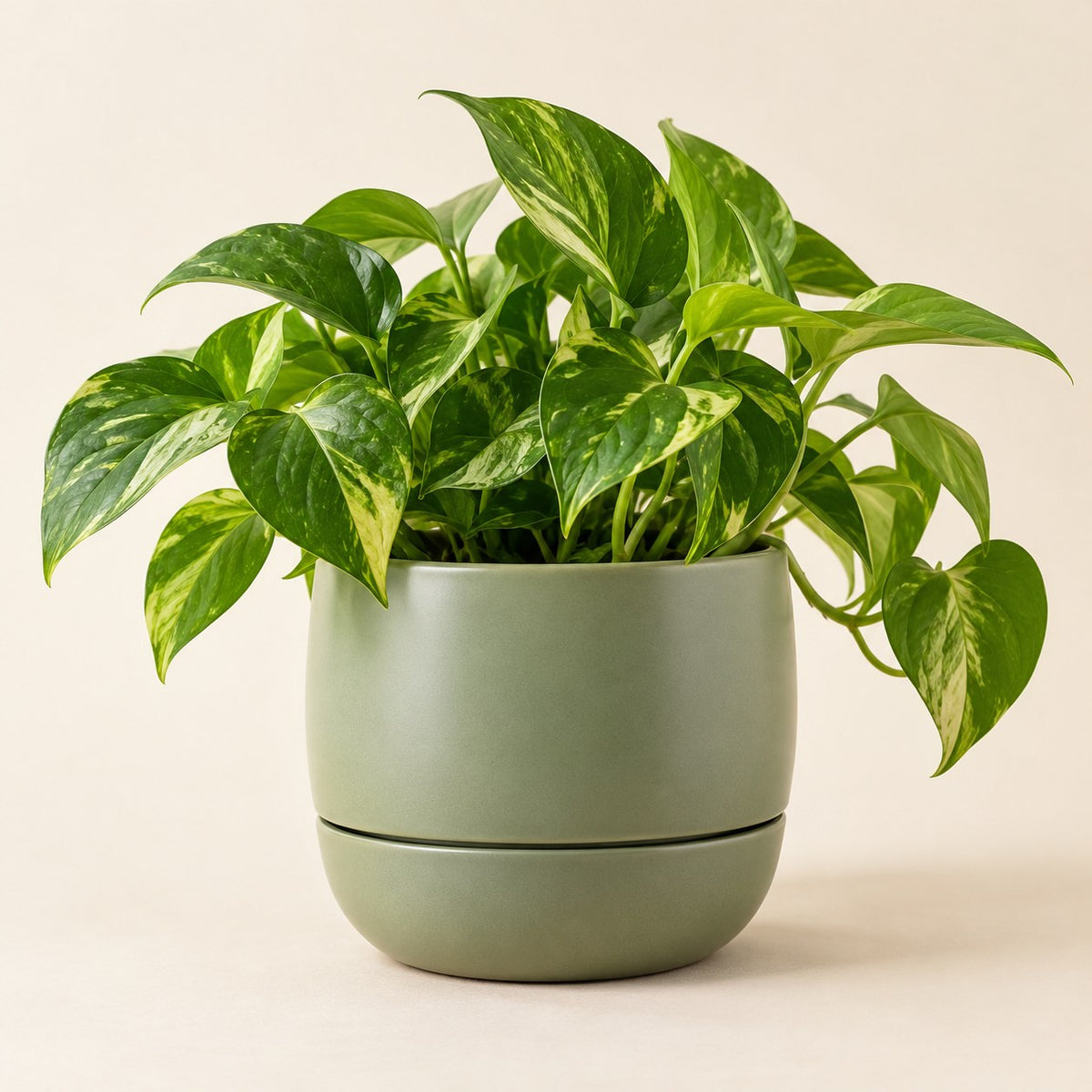Self-Watering Ceramic Planter — Product view