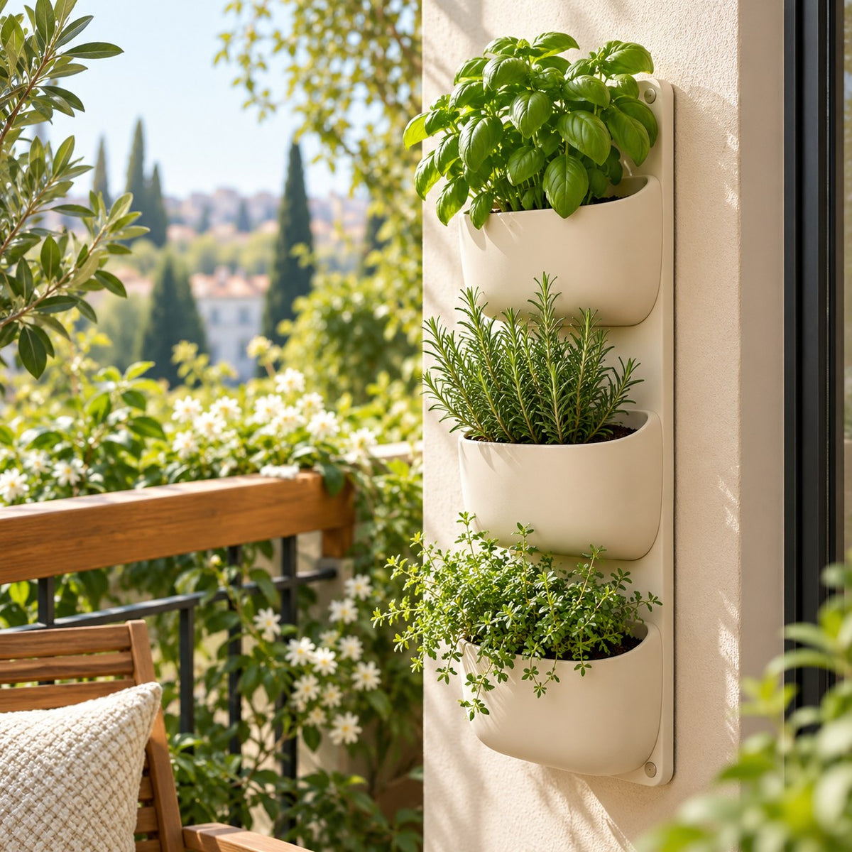 Modular Vertical Wall Planter — Lifestyle scene