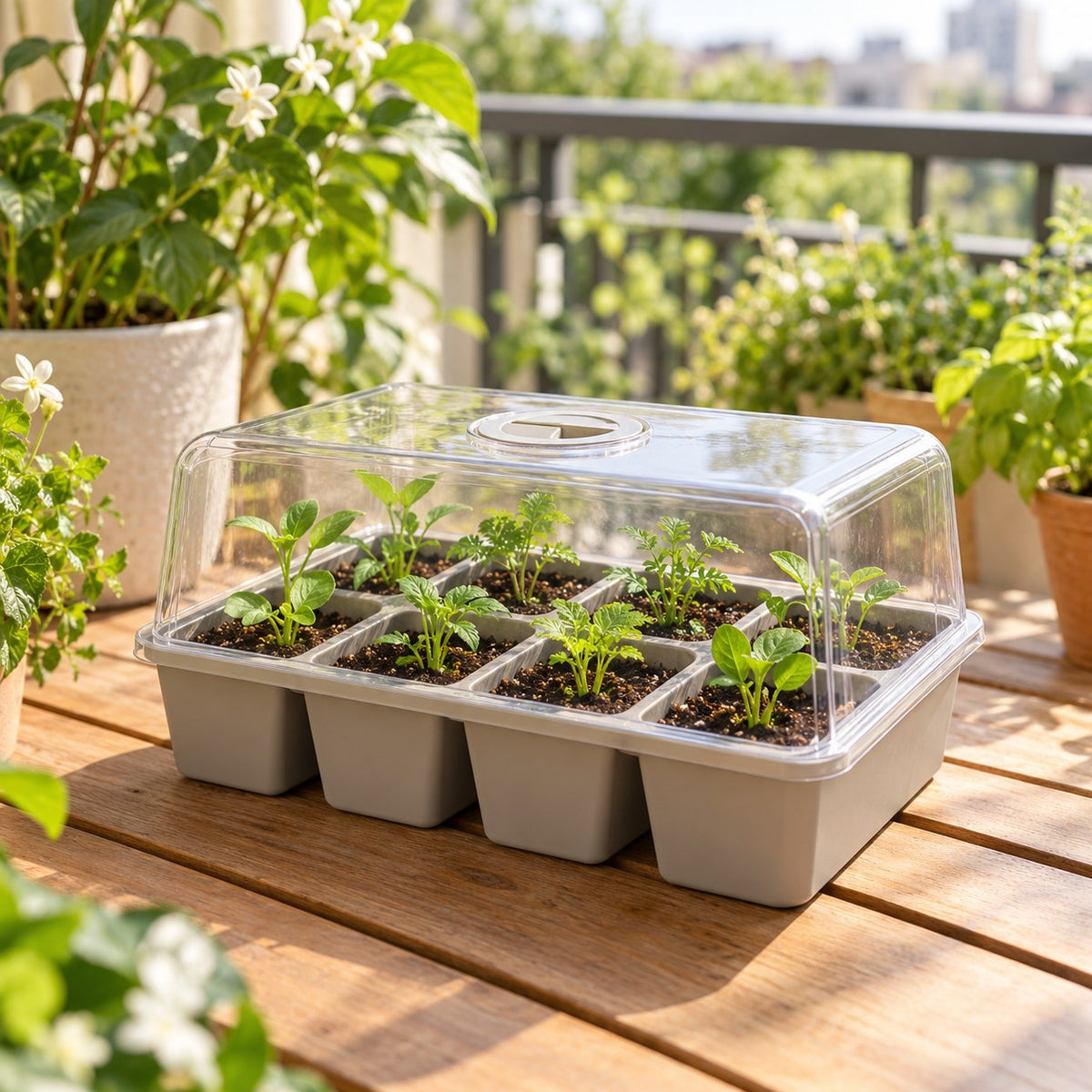 Seed Starting Tray Set — Lifestyle scene